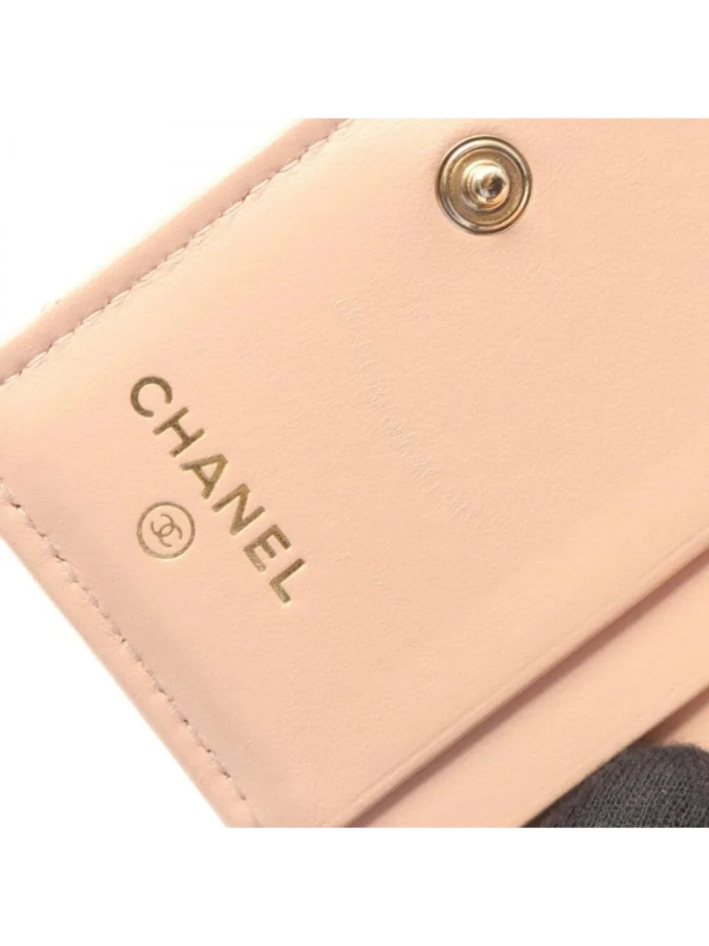 Chanel Bifold Wallet Quilted Classic Small Baby Pink Caviar Leather